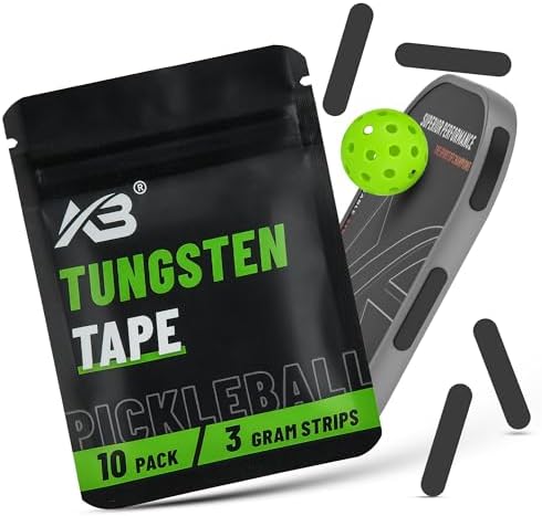 Weighted Tungsten Tape for Pickleball Paddles | Safe, Lead-Free, Premium Customizable Alternative to Lead Tape | Easy One-Step Installation