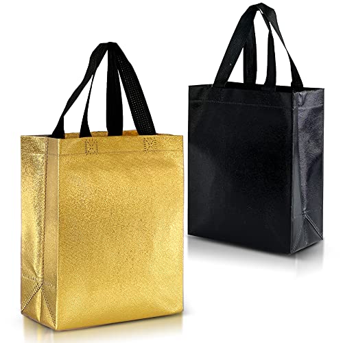 Nush Nush Black & Gold Gift Bags - Medium Size
