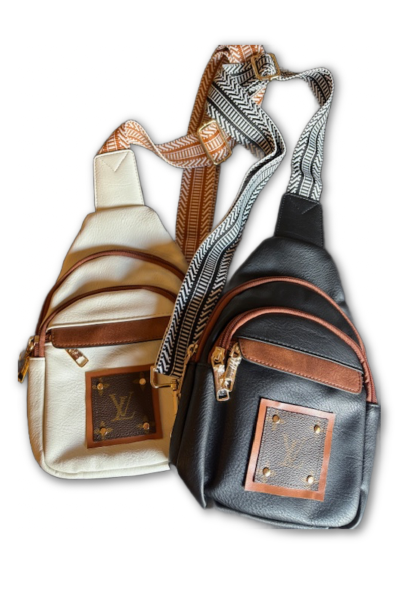 Upcycled  Louis Vuitton Trimmed Up Crossbody Bag
