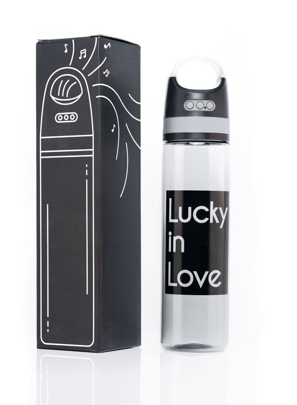 Lucky in Love Water bottle with Bluetooth speaker