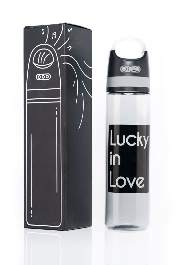 Lucky in Love Water bottle with Bluetooth speaker