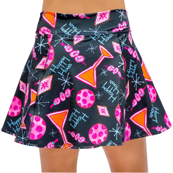 Pickleball Bella Aline Skort Martini 2-4-1 Happy Hour