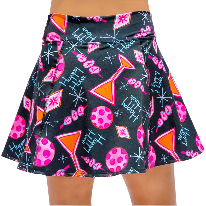 Pickleball Bella Aline Skort Martini 2-4-1 Happy Hour