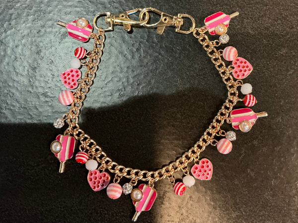 Pickleball Paddle Charm purse chain