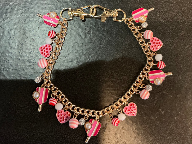 Pickleball Paddle Charm purse chain