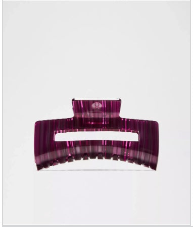 lululemon Extra Large Claw Hair Clip - Racer Pink Berry Rumble