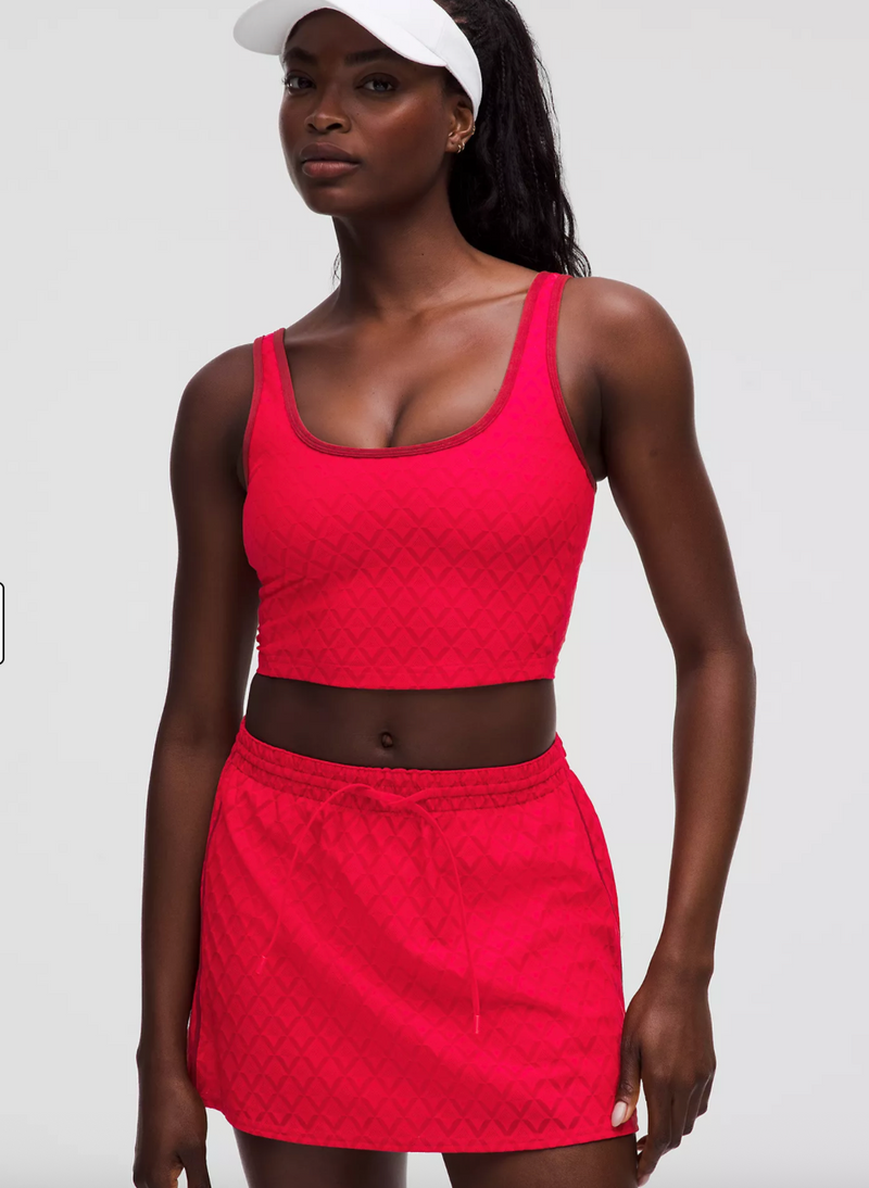 lululemon Textured Mesh Tennis Tank Top - Medium Support