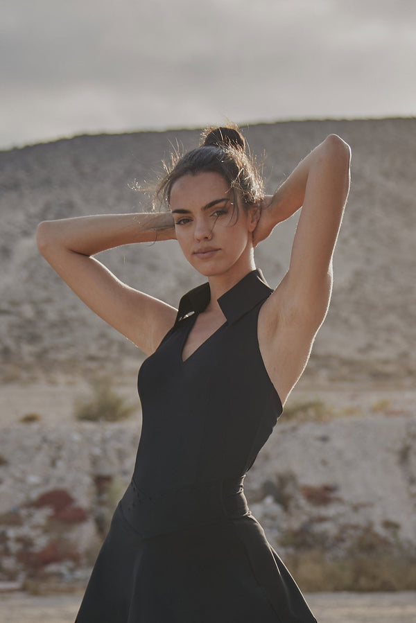 Wiskii Sleeveless Polo Tank Top
