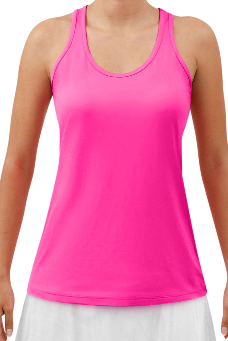 Pickleball Bella  Racerback Tank Hot Pink