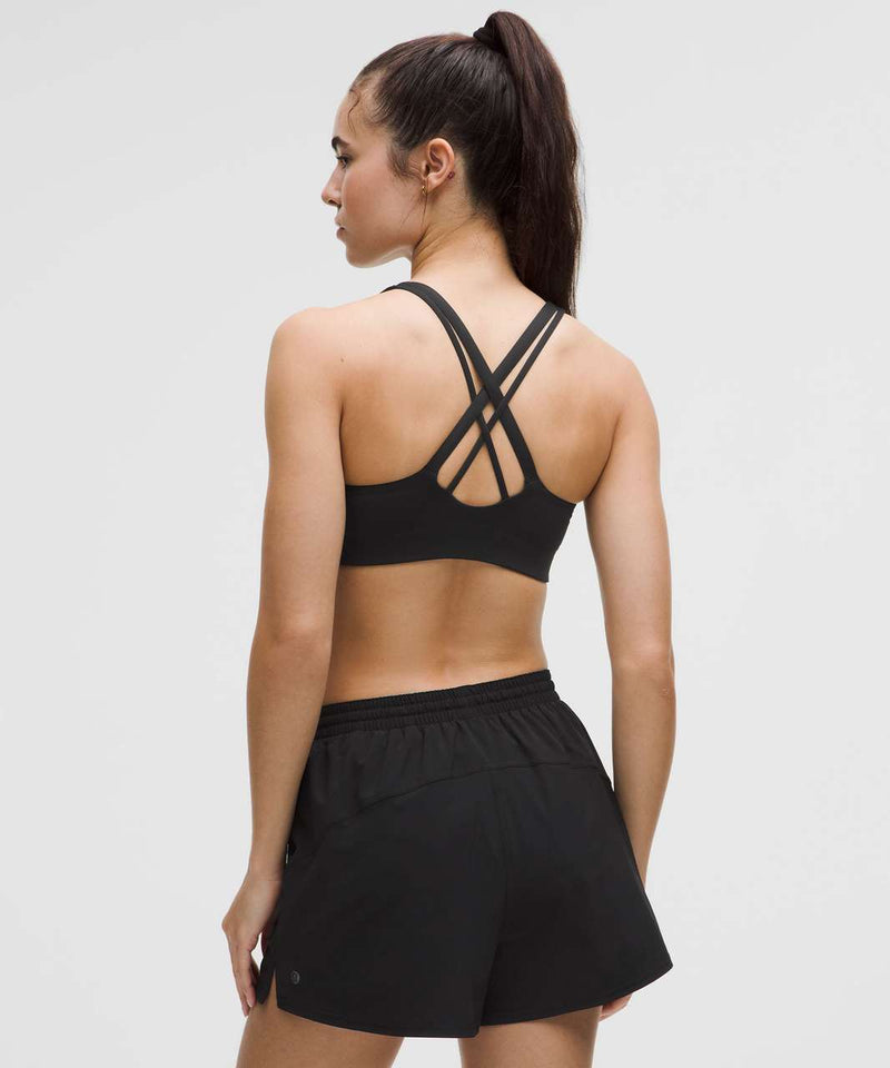 Lululemon Energy Bra Medium Support, B-D Cups *Evolve - Black